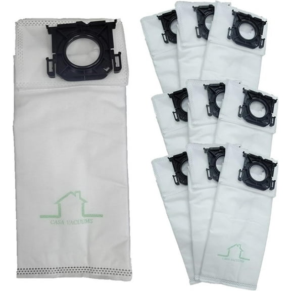 10 HEPA Bags Compatible with Sebo AirBelt K Series Canister Vacuum Cleaners. Replaces 6629AM, 6695AM, 6629A1, 6629A2, 52-2465-01