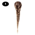 thumbnail image 1 of Sissi's Synthetic Hair Drawstring Rope Braids Ponytails Chignon Fishtail Ponytail Extension Purple Green Color Hairpiece, 1 of 25