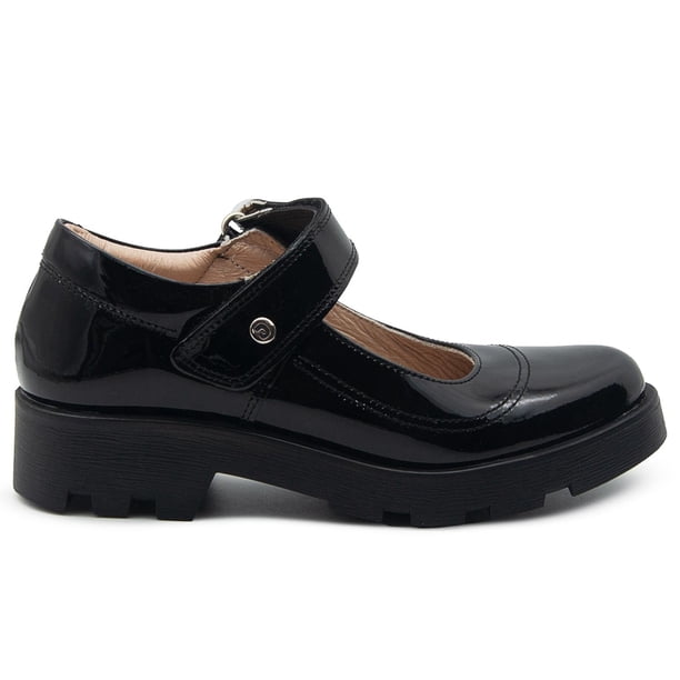 Mocasin Para Niña Escolar Dogi® Charol Negro Suela Chunky negro 22.5