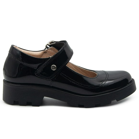 Mocasin Para Niña Escolar Dogi® Charol Negro Suela Chunky negro 18