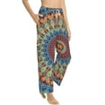 thumbnail image 2 of Daiia Round Mandala Women's Sleep Pant with Pockets and Drawstring,Pajama Pants-Large, 2 of 9