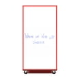 thumbnail image 2 of Tot Mate Mobile Bookcase with Dry Wipe Board, Interactive Classroom Shelf, 30"W x 23"D x 60"H, Red, 2 of 7