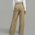 thumbnail image 2 of JUUNthy Womens Cross Front Palazzo Pants, Wide Leg High Waist Loose with Pockets 2026 Casual Fashion Vacation Pants Navy Blue XL, 2 of 13