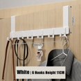 thumbnail image 1 of Ganchos sobre la puerta, 6 ganchos para ropa, abrigo, sombrero, colgador de toallas, organizador de baño para el hogar, soporte para accesorios de cocina, 1 of 5