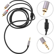 GOOHOCHY Headphone Wire 3.5mm To Double Auxiliary Cord 1.5-meter Stereo Cable