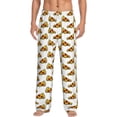 thumbnail image 2 of Lsque Pizza Print Men's Pajama Pants, Lounge Pant - Comfortable Home Wear,Elastic Waistband, Stylish Design-Large, 2 of 9