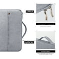 thumbnail image 5 of LLAYOO 14 Inch Laptop Sleeve Case Compatible with 14" Notebook Computer Chromebook Tablet,Handbag with Handle Strap Front Pocket Padded Briefcase Polyester Waterproof Cover Protective Bag, Gray, 5 of 7