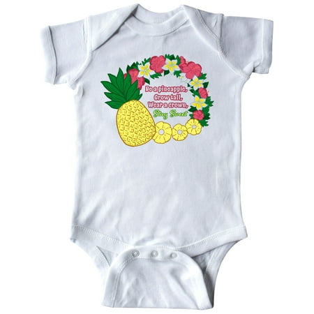 

Inktastic Be a Pineapple Grow Tall Wear a Crown Stay Sweet Gift Baby Boy or Baby Girl Bodysuit