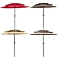 thumbnail image 2 of Yesurprise 9FT Patio Umbrella, Outdoor Table Umbrella with Air Vents, Crank, Push Button Tilt, 3-tier Outdoor Terrace Umbrella for Garden, Deck, Backyard, Pool, 2 of 8