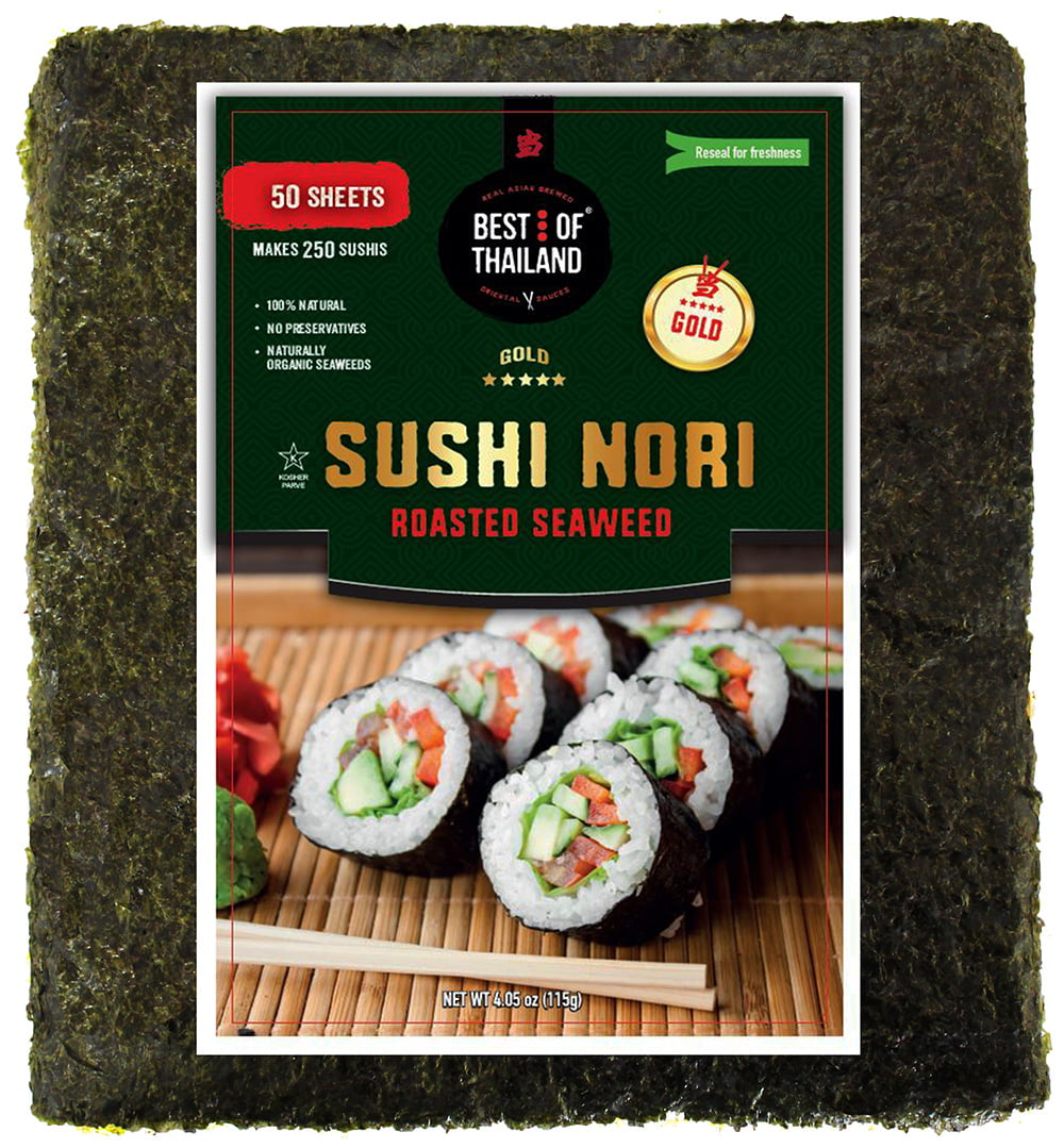 Organic Sushi Nori Seaweed Sheets Premium Roasted Seaweed 50