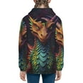 thumbnail image 6 of Kdxio Whimsical Dragon Color Cool Pattern Kids Boys Girls Zip Up Hoodie 3D Printed Hooded Sweatshirt Hoody Coat with Pocket 7-12 Y-Small, 6 of 6