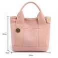 thumbnail image 4 of Canvas Bucket Bag Multi-Pockets Female Clutch Bag Large Capacity Casual for Work, 4 of 7