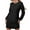 Black, variant on Sentmoon Casual Dress Long Sleeve Crew Neck Elegant Dresses for Women Warm Solid Color Loose Breathable Oversized Boho Dress Streetwear for Beach Vacation XL
