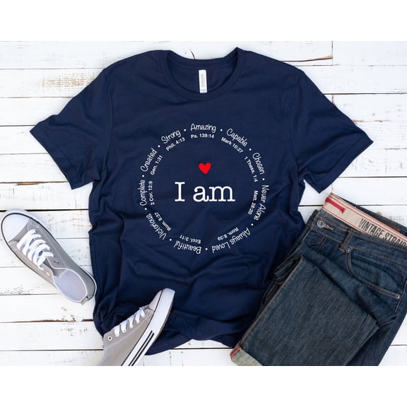 I am Inspiration Shirt, I Am Shirt, Motivational Shirt, Positive Shirt, Religious Shirt, Inspirational Shirt, Christian Shirt, Faith Shirt