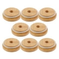 thumbnail image 3 of MLINS Reusable Jar Lids with Straw Hole for Bottle Use Khaki Synthetic Material Fits Various Sizes, 3 of 8
