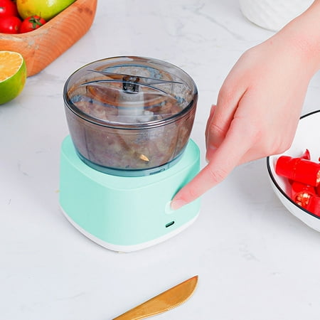 

Menrkoo Electric Foods Chopper Multi Functional Cooking Machine 300ML Grinder For Meat Vegetables Fruit And Nut Stainless Steel Motor Unit And 2 Sharp Blades 45W