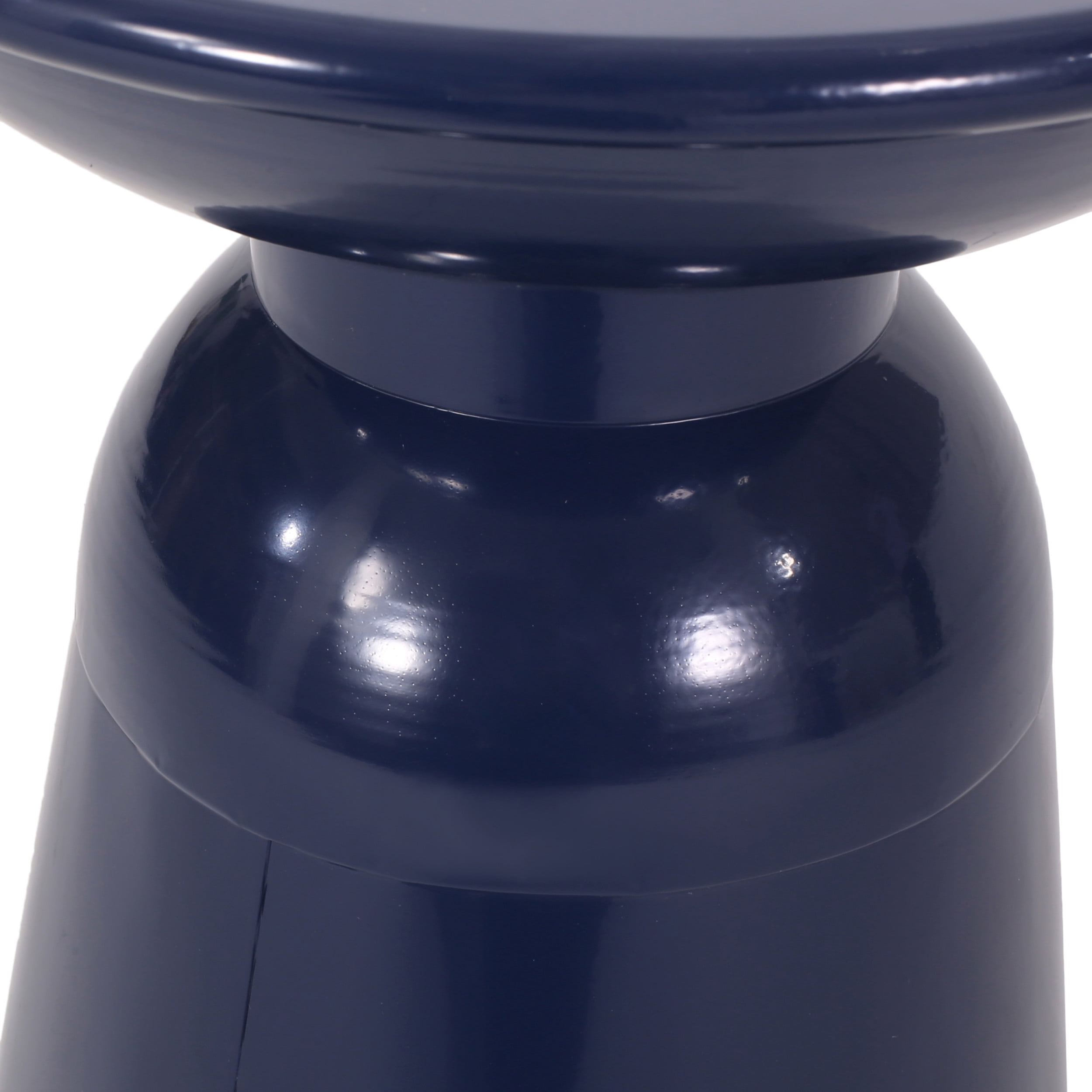 Aston Metal Outdoor Side Tables, Set of 2, Navy Blue