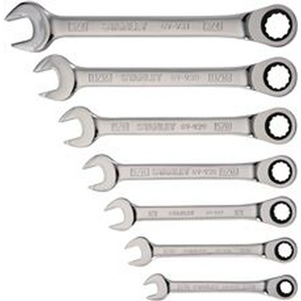 Stanley 7 Piece Ratcheting Wrench Set Sae