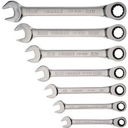 - Stanley 7 Piece Ratcheting Wrench Set Sae