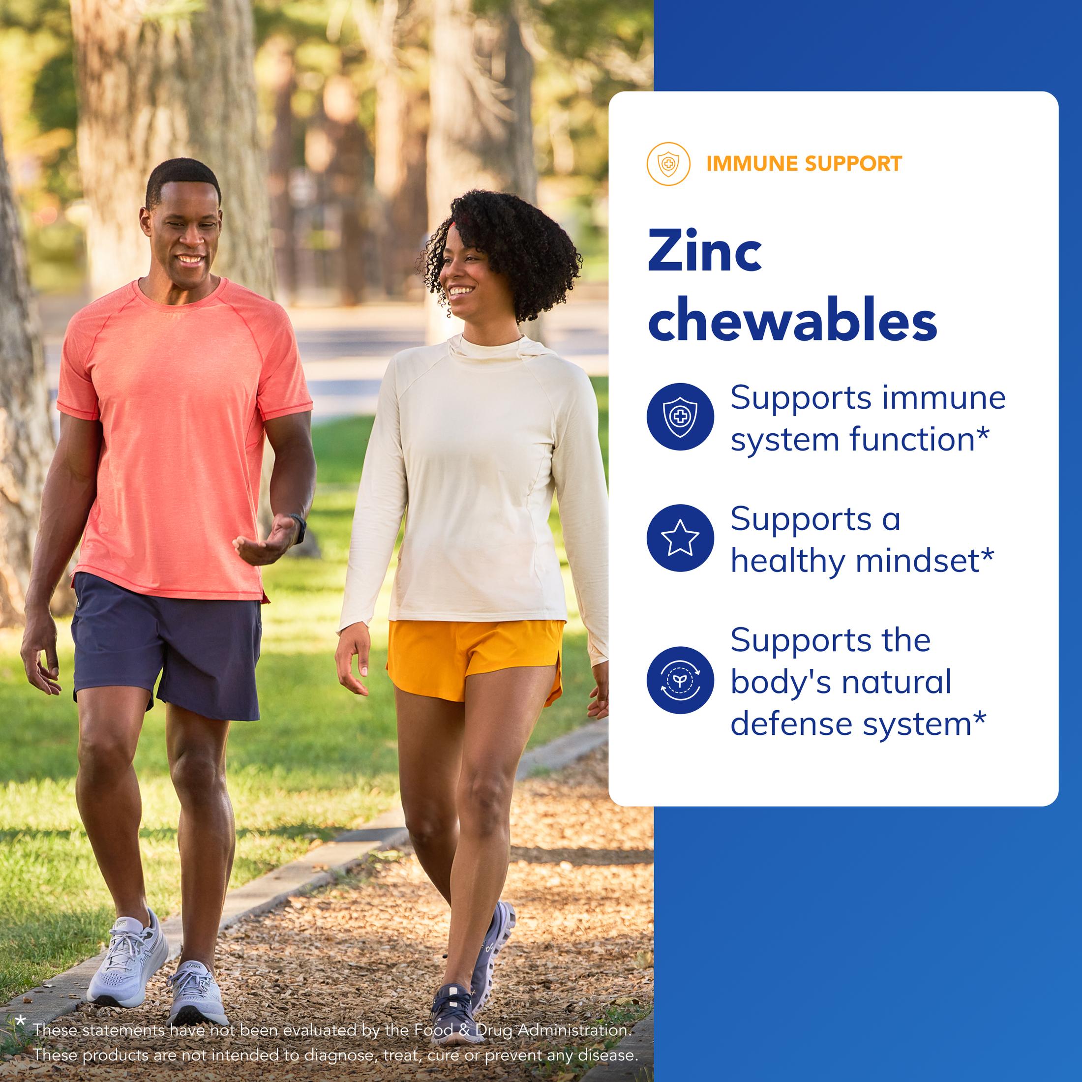 Pure Encapsulations Zinc Chewables | Supplement for Immune System Support, Growth and Development, and Wound Healing* | 100 Chewable Tablets | Natural Orange Flavor