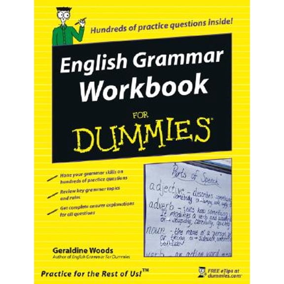 Pre-Owned English Grammar Workbook For Dummies