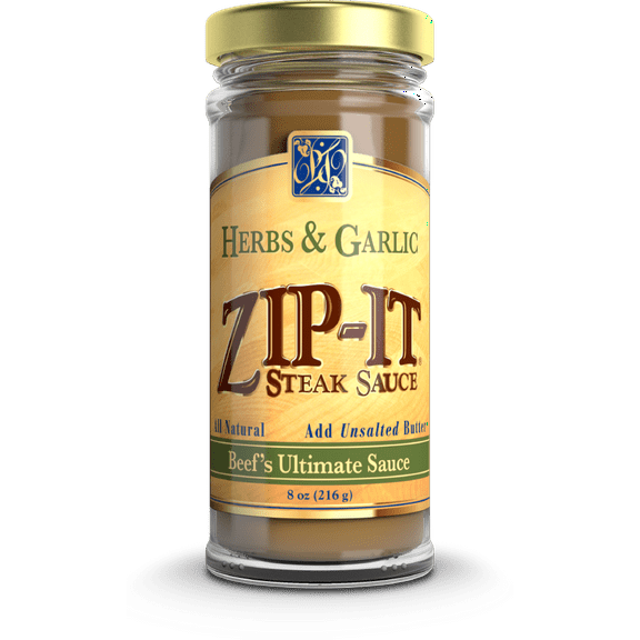 (Pack of 6) Zip It Sauce Steak Herb & Garlic 8 oz