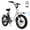 White, variant on 750W Motor Step-Thru Cargo Ebike for Adults,62 Miles Range 20*3" Tires Electric Mountain Bike,48V 20Ah Battery,White