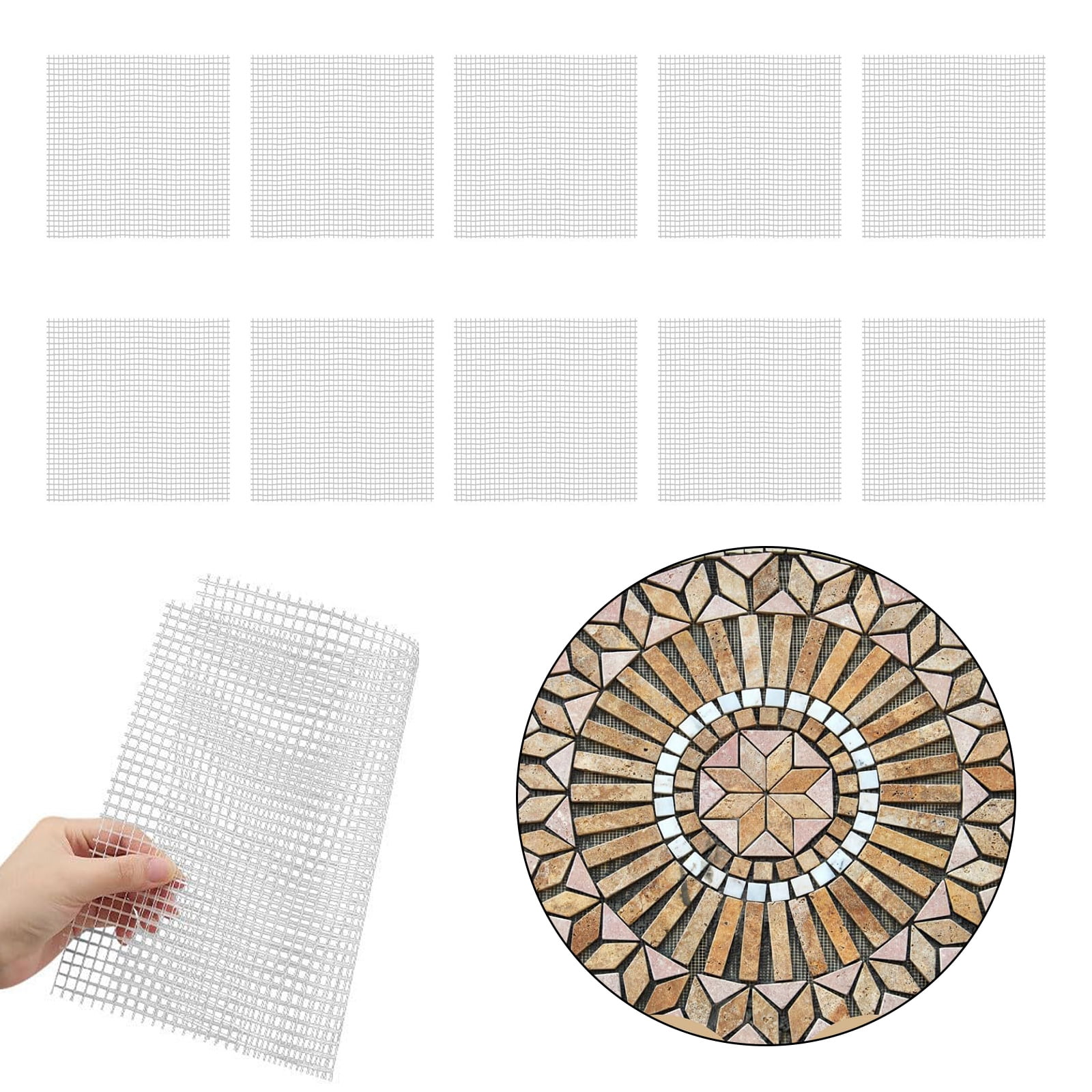 Mosaices Meshes for Back Mounted Tiles Diys Project Home Decors Fiberglass Meshes Backing Boast for Tiles Installation