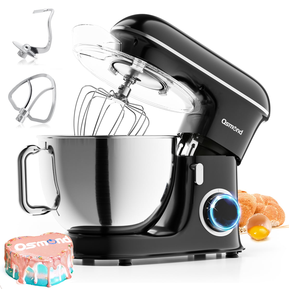 Andrew James Hand MixerHandheld Food and Cake Mixer with Extra Long Beaters D