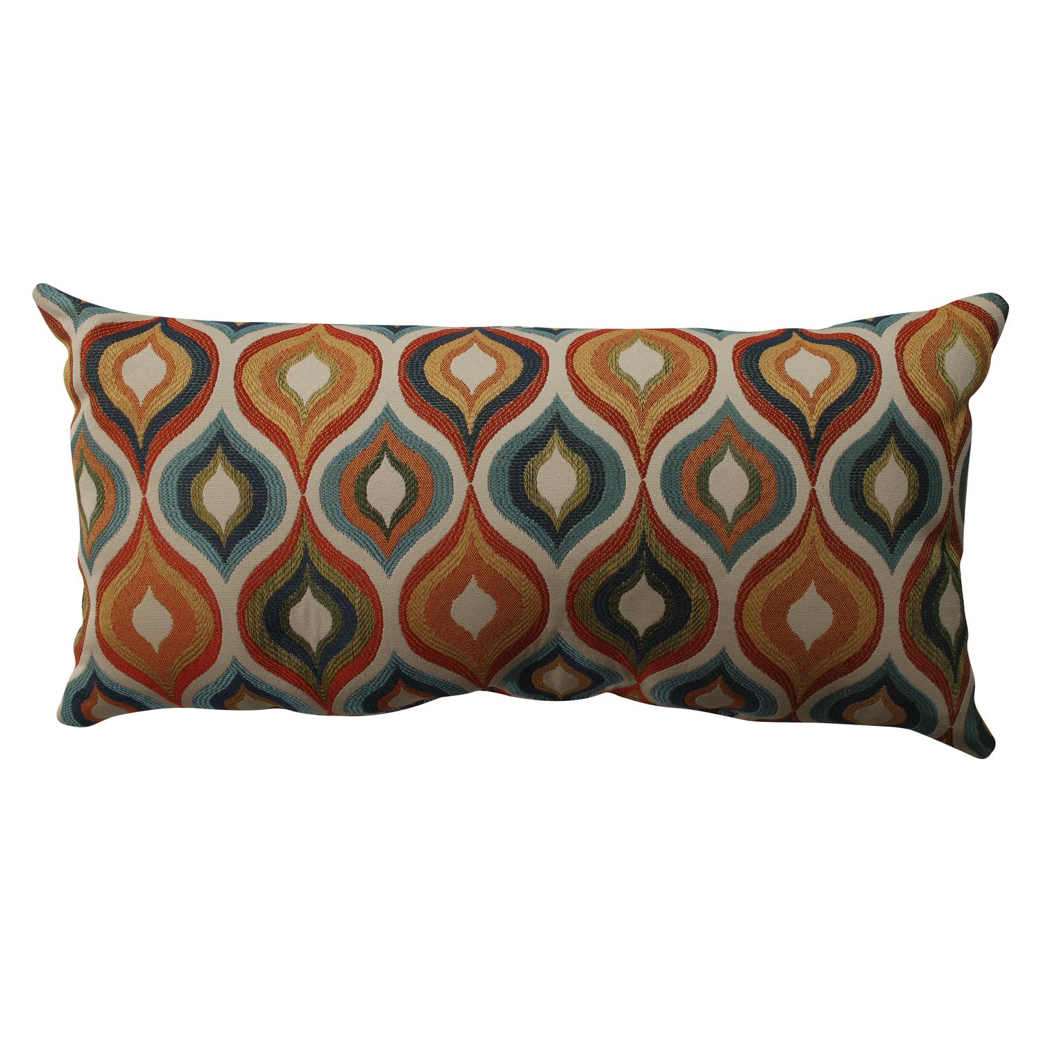 23" Pavo MultiColor Hourglass Design Decorative Rectangular Throw