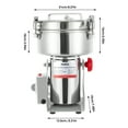 thumbnail image 6 of Commercial 4500W Electric Grain Mill with 2500g Capacity, High-Speed Motor, 50-300 Mesh Grinding, and Stainless Steel Construction, 6 of 6