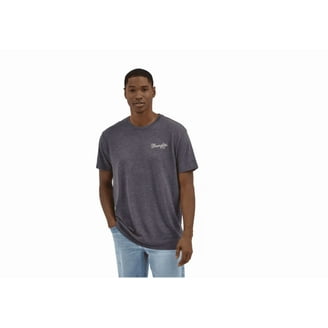Wrangler Authentics Henley A Maniche Corte Uomo – Tessuto Misto Cotone, Colore India Ink Heather – XX-Large