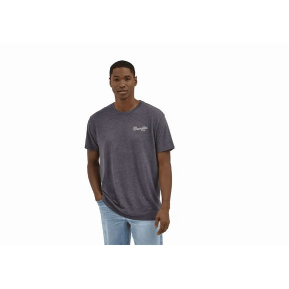 Wrangler Men's American Original Crew Neck Short-Sleeve Logo T-Shirt
