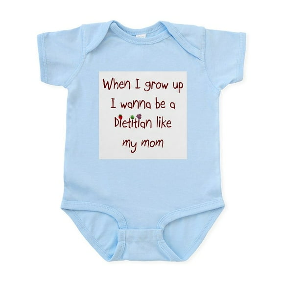 CafePress - I Wanna Be A Dietitian Infant Bodysuit - Baby Light Bodysuit, Size Newborn - 24 Months