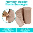 thumbnail image 2 of PinesC Elastic Bandage with Adhesive Closure 4" x5yd - Medical Tape - Washable Self Adhering Wrap for Muscle Support - Hook and Loop Closure - Sports Compression Roll for Sprained Ankle (4 in) 4 in, 2 of 5