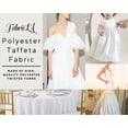 thumbnail image 2 of FabricLA | 100% Polyester | Taffeta Solid White Fabric | 2 Continuous Yards, 2 of 5