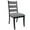 Black-Grey, variant on Dayalane Farmhouse Dining Chair Set of 2, Ladder High Back Kitchen Chairs with Upholstered Cushioned Seat for Dining Room, Kitchen Side Chairs Living Room, Restaurant, Beige