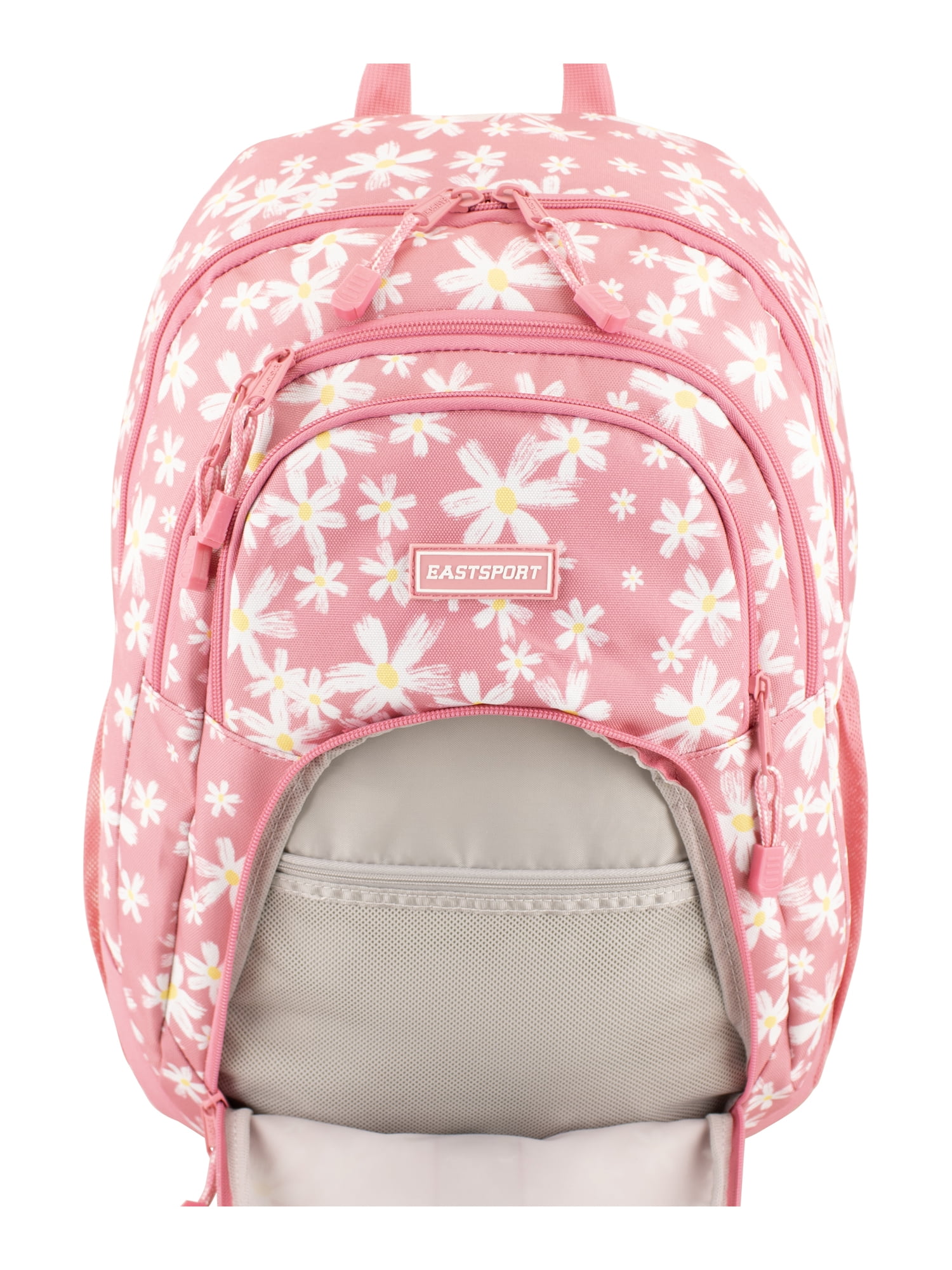 Eastsport Unisex Rally Sport 2.0 Backpack, Pink Traditional Daisy