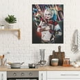 thumbnail image 4 of Animated Harley Quinn Canvas Decorative Poster Art Picture Painting Bedroom Painting Decor Dinner Room Living Room Posters Gift Unframe Wall Poster 20"x24", 4 of 7