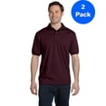 thumbnail image 2 of Mens 50/50 ComfortBlend EcoSmart Jersey Knit Polo 054 (2 PACK), 2 of 3