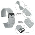 thumbnail image 6 of Uxcell Silicone Watch Band Quick Release Soft Rubber Watch Strap Grey/Black 20mm, 6 of 7