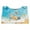 Beach Starfish Conch Blue, variant on COEQINE PU Leather Tissue Box Cover Rectangle Tissue Case Holder Facial Tissue Dispenser for Vanity Countertop, Bedroom Dresser, Office Home Decorative, Beach Starfish Gold