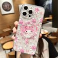 thumbnail image 3 of Sanrio-funda de conejo My Melody para iPhone, carcasa magnética suave y transparente, Magsafe, 11, 12, 13, 14, 15 Pro Max, Mini, X, XS, XR, 8, 7 Plus, SE, 2020, 3 of 5