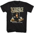 thumbnail image 1 of Scarface Gold Logo Black Adult T-Shirt Xt, 1 of 2