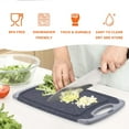 thumbnail image 5 of KIMIUP Kitchen Cutting Board (Set of 3),Professional Chopping Boards Sets,Dishwasher Safe Cutting Boards With Juice Grooves & Carrying Handle & No BPAgrey board, 5 of 10