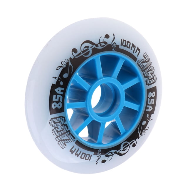 Rodillos de PU Sunnimix en Línea Al Aire Libre Patines Ruedas de Carreras de Repuesto 100 mm Azul