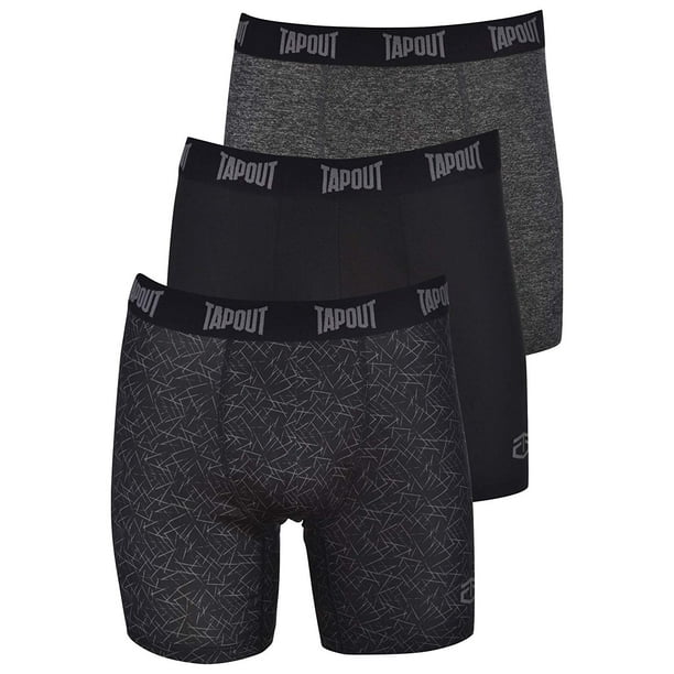 Tapout TapouT Mens Performance Boxer Briefs 3Pack Stretch