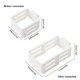 thumbnail image 3 of Organizador para puerta de refrigerador | Divisor colgante para estantes y cajas | Organizador de plástico expandible para cocina, baño y oficina | Blanco, 3 of 6