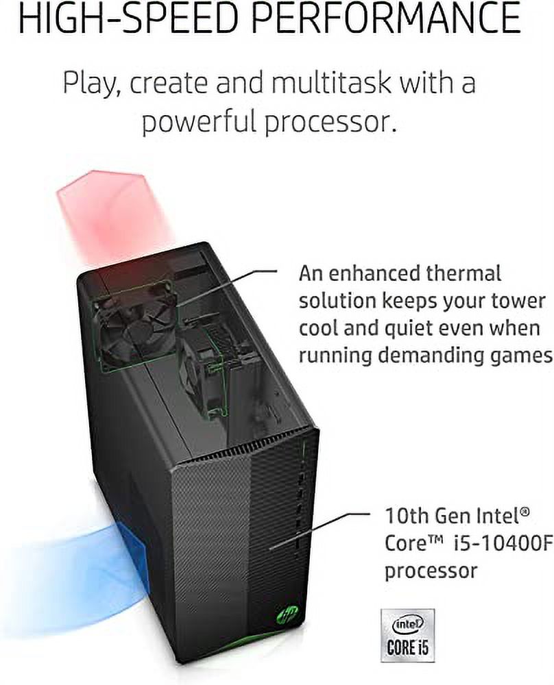 HP 2022 Pavilion Gaming Desktop TG01 Gaming Desktop, Intel Core i5