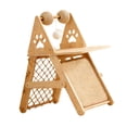 thumbnail image 4 of predolo Cat Tree Climbing Frame Floor Standing Furniture Danging Ball Scratch Pad Modern Without Mat, 4 of 8